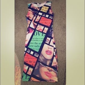 Fashion print dress XS